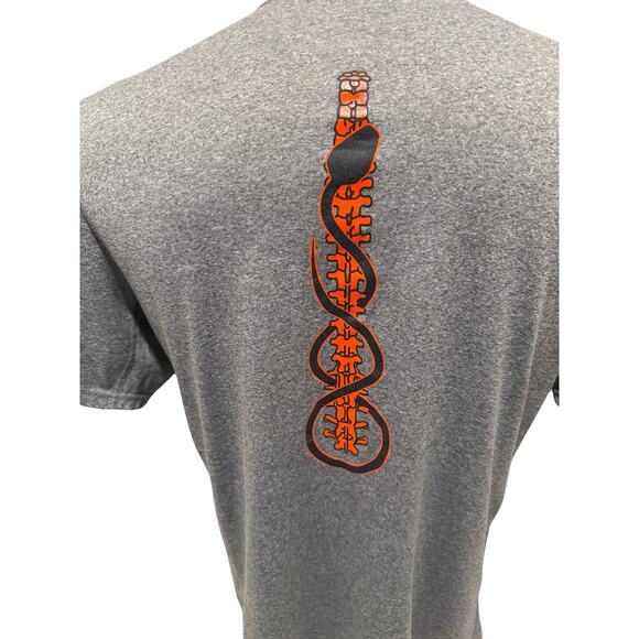 Nike Dri-Fit Oklahoma State University SOAR T-Shirt Medium Gray Spine Graphic - Picture 4 of 4